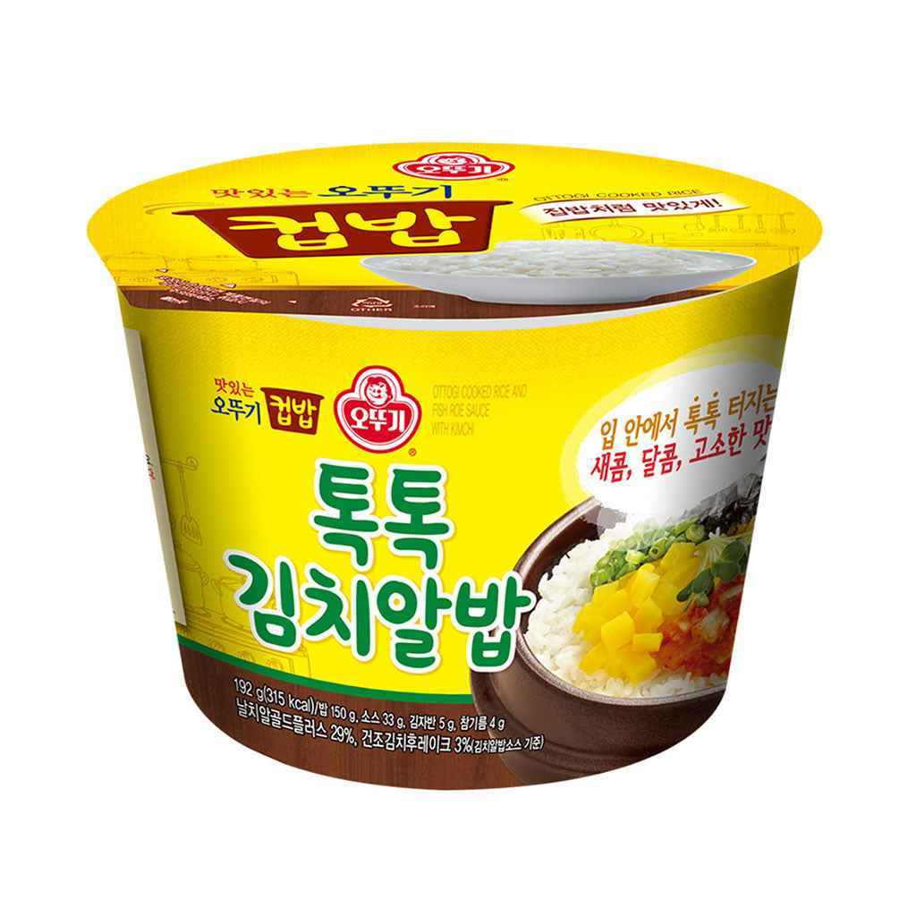 Ottogi Cooked Rice Kimchi Toktok Fish Roe 192g